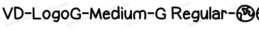 VD-LogoG-Medium-G Regular字体转换